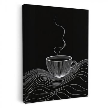 Strichzeichnung - Kaffeetasse - Schwarz