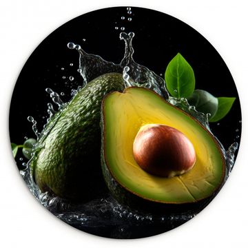 Runde Bilder - Avocado - Gemüse - Blatt - Wasser - Schwarz - Grün