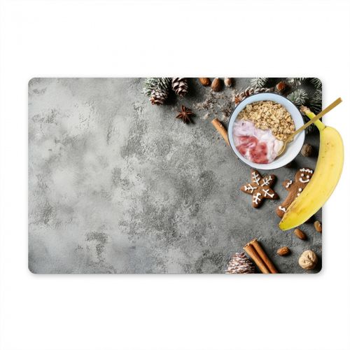 Tischset - Weihnachten - Backen - Grau - Ländlich - 6 Stück