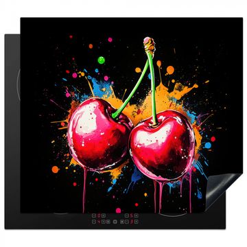 Kirschen - Obst - Graffiti - Farbe - Abstrakt - Modern - Farbenfroh