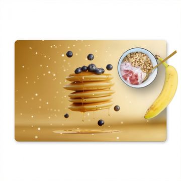 Tischset - Pfannkuchen - Lebensmittel - Honig - Gelb - 6 Stück