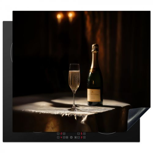 Herdabdeckplatte - Prosecco - Seifenblasen - Atmosphäre - Schnaps