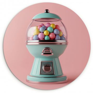 Runde Bilder - Kaugummi - Retro - Bonbon - Rosa