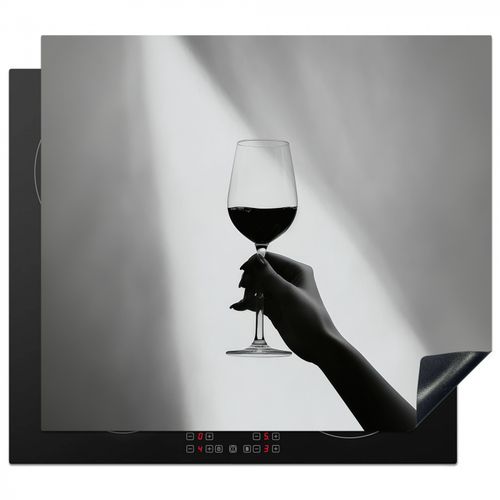 Herdabdeckplatte - Leicht - Wein - Rot - Glas