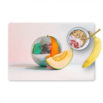 Tischset - Disco - Discoball - Melone - Pastell - 6 Stück