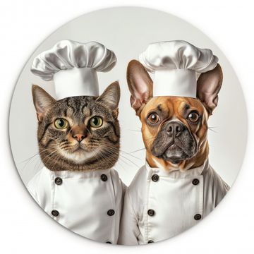 Runde Bilder - Katze - Hund - Kochkleidung
