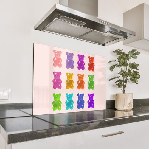 Spritzschutz Küche - Bär - Bunt - Bonbon
