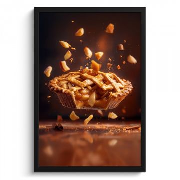 Bilder mit Rahmen - Apfel - Kuchen - Heiß - Essen
