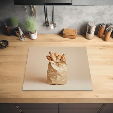 Herdabdeckplatte - Baguette - Brot - Baguette - Beige