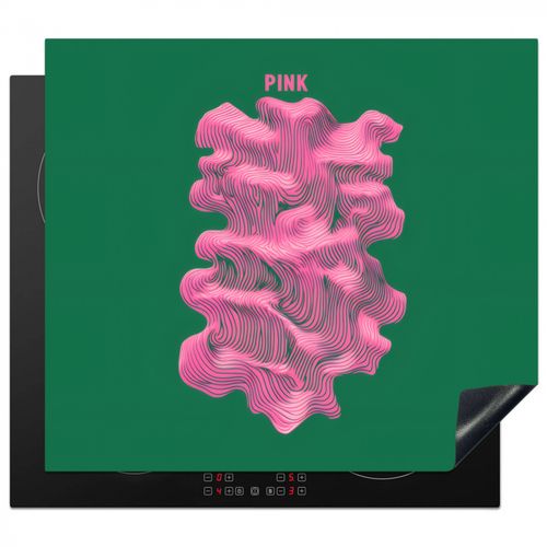 Abstrakt - Rosa - Linien - Grün