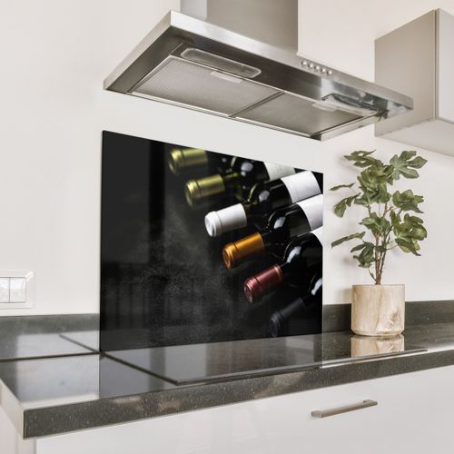 Spritzschutz Küche - Wein - Flaschen - Vielfalt - Geschmacksrichtungen