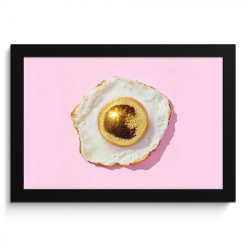Bilder mit Rahmen - Ei - Disco - Frühstück - Glitzer