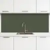 Groen - Effen kleur - Olijfgroen keuken achterwand 2 middel 871 -3d