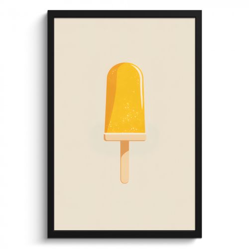 Bilder mit Rahmen - Eis am Stiel - Orange - Wasser