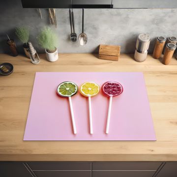 Herdabdeckplatte - Lollipop - Bonbon - Zitrusfrucht