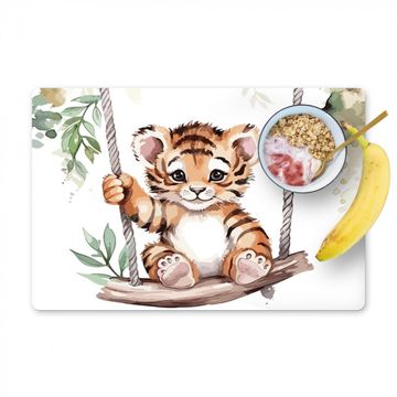 Tischset - Tiger - Tier - Kinder - Dschungel - Kinderzimmer - Babyzimmer - 6 Stück