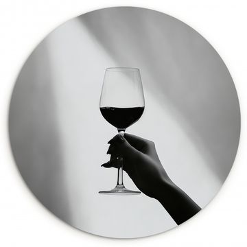 Runde Bilder - Leicht - Wein - Rot - Glas