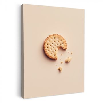 Leinwandbilder - Keks - Krümel - beige