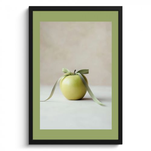 Bilder mit Rahmen - Grün - Apfel - Fliege