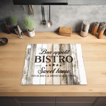 Herdabdeckplatte - Bistro-Willkommenstafel