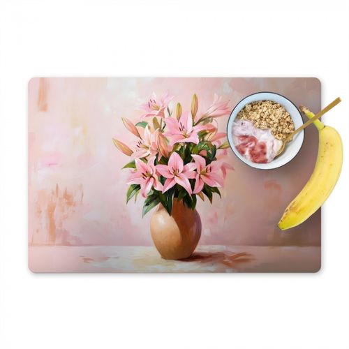 Vase - Blumen - Rosa - 6 Stück