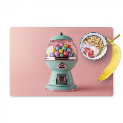 Tischset - Kaugummi - Retro - Bonbon - Rosa - 6 Stück