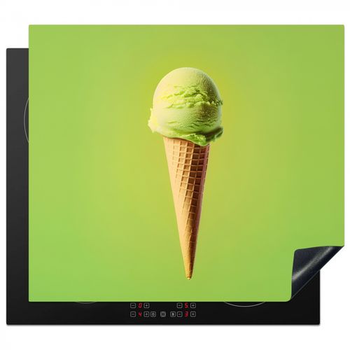 Herdabdeckplatte - Horn - Schaufel Eiscreme - Grün