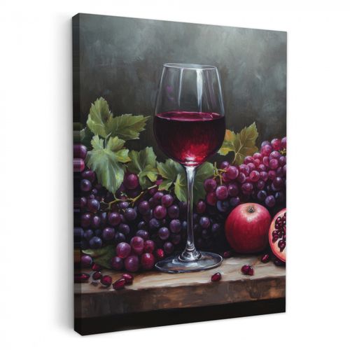 Leinwandbilder - Wein - Obst - Stilleben