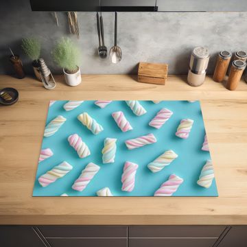 Herdabdeckplatte - Speck - Pastell - Bonbon - Blau