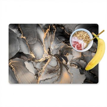 Tischset - Verschlungene goldene Flüsse - 6 Stück