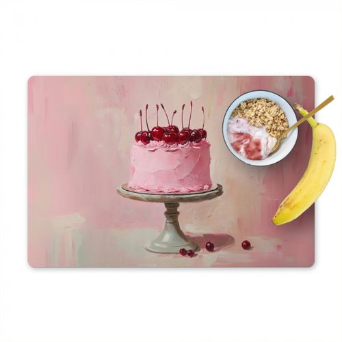 Torte - Rosa - Kirsche - 6 Stück
