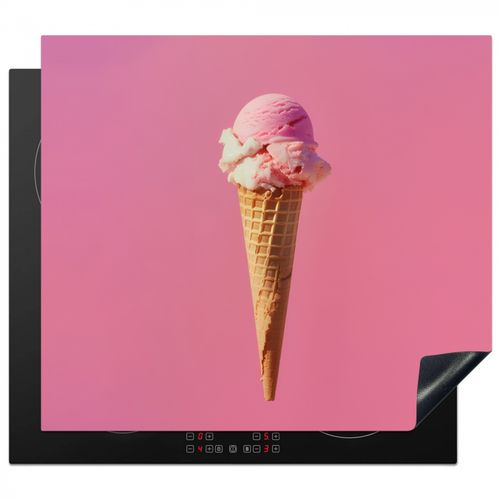 Herdabdeckplatte - Horn - Schaufel Eiscreme - Rosa