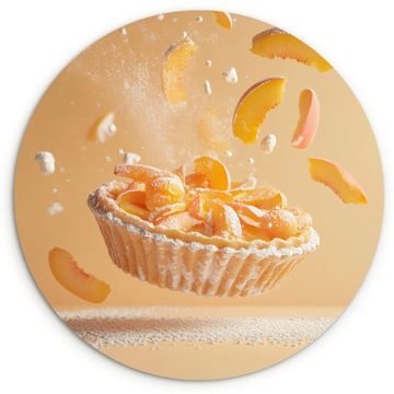 Runde Bilder - Pfirsich - Essen - Torte - Orange