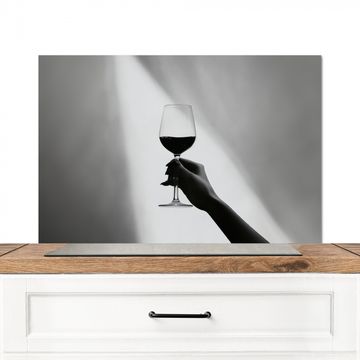 Spritzschutz Küche - Leicht - Wein - Rot - Glas