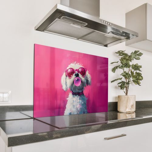 Rosa - Hund - Blase