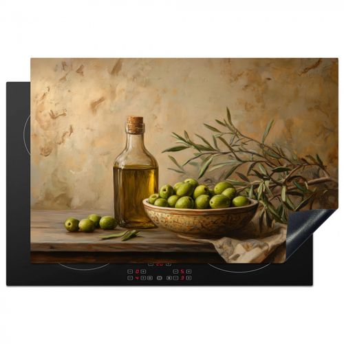 Herdabdeckplatte - Oliven - Stilleben - Vintage