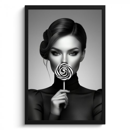 Frau - Lolly - Schwarz