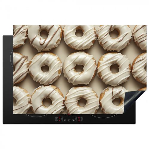 Herdabdeckplatte - Donuts - Schokolade - Weiß - Beige