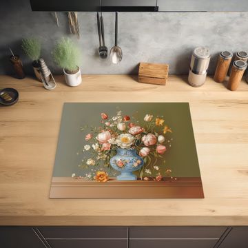 Herdabdeckplatte - Neutral - Blumen - Blumenstrauß - Vase