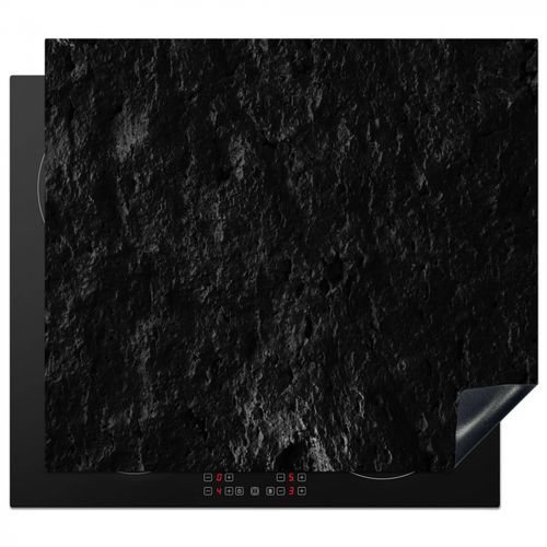 Herdabdeckplatte - Robuste Felsen in Monochrom