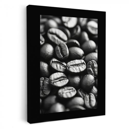 Leinwandbilder - Kaffeebohnen - Schwarz - Vintage