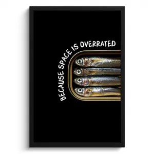 Bilder mit Rahmen - Sardinen - Text - Fisch - Konserven