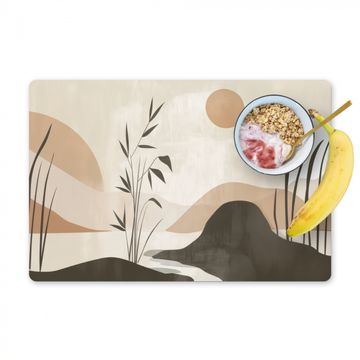 Tischset - Japandi - Landschaft - Beige - 6 Stück
