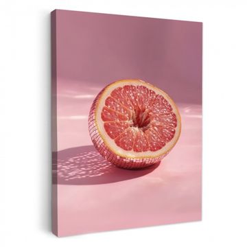 Leinwandbilder - Grapefruit - Rosa - Disco - Glänzend