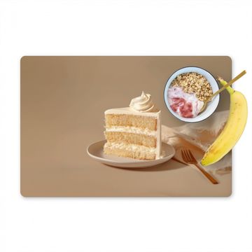 Tischset - Vanillekuchen - Torte - Cremig - 6 Stück