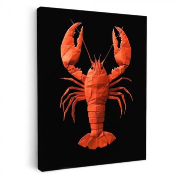 Leinwandbilder - Hummer - Papier - Origamipapier - Rot