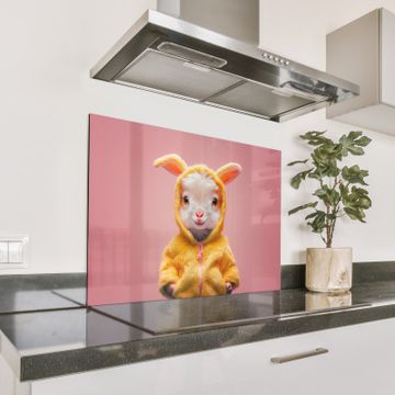 Spritzschutz Küche - Kostüm - Ziege - Osterhase