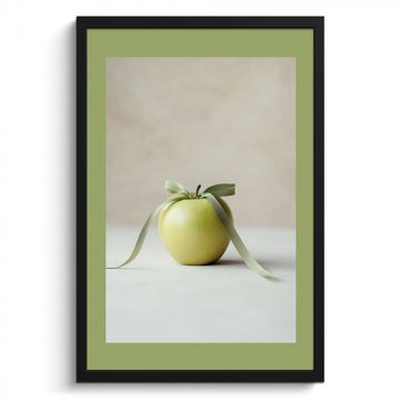 Bilder mit Rahmen - Grün - Apfel - Fliege