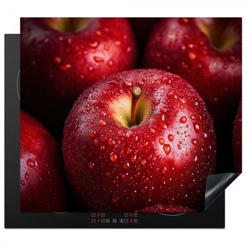 Herdabdeckplatte - Rot - Äpfel - Obst