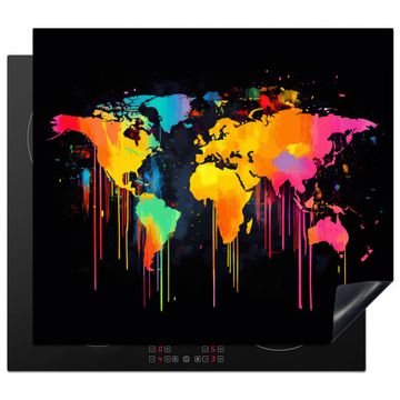 Weltkarte - Farbe - Bunt - Graffiti - Welt